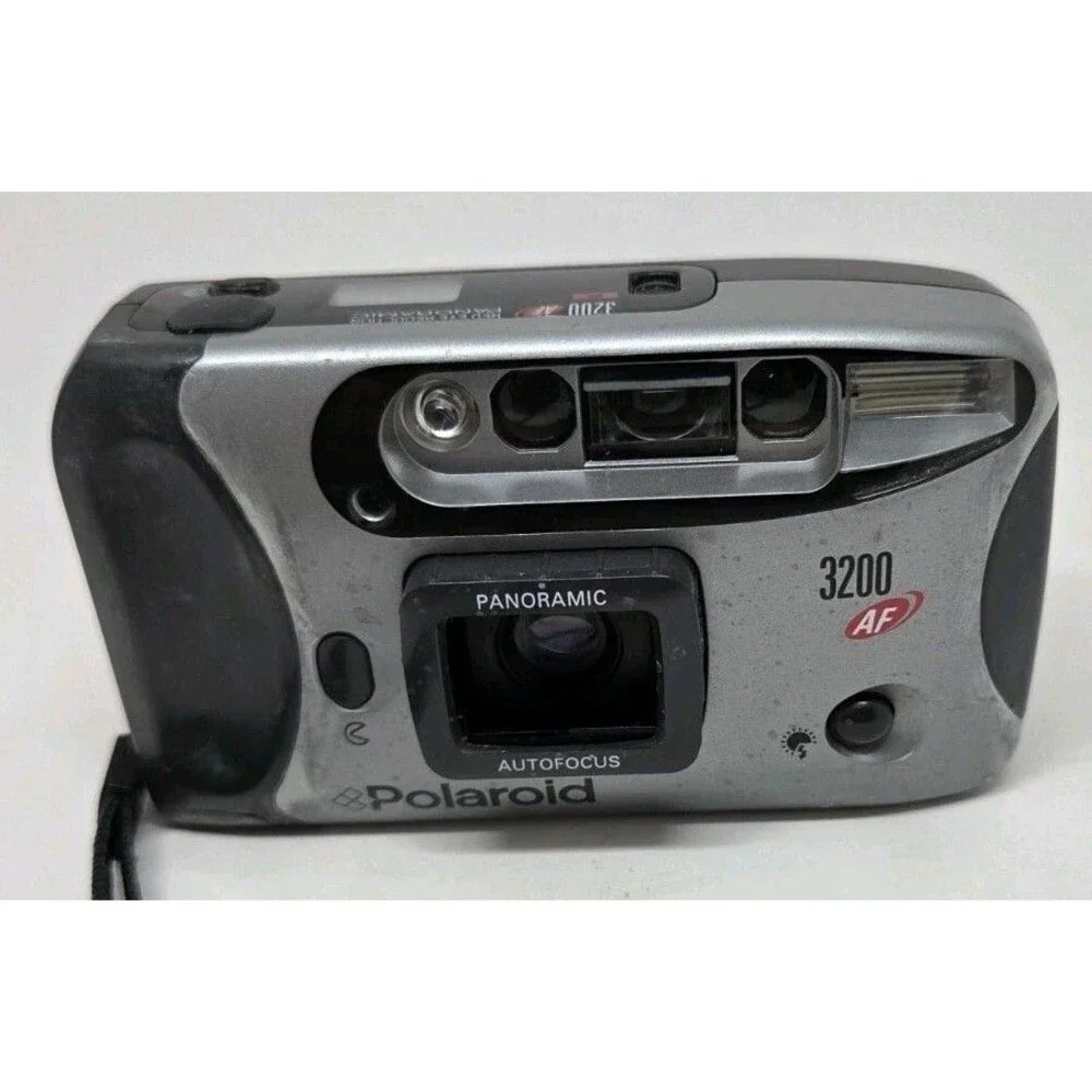 Polaroid 3200 AF 35mm Film Camera Compact Panoramic Auto Focus Vintage Tested